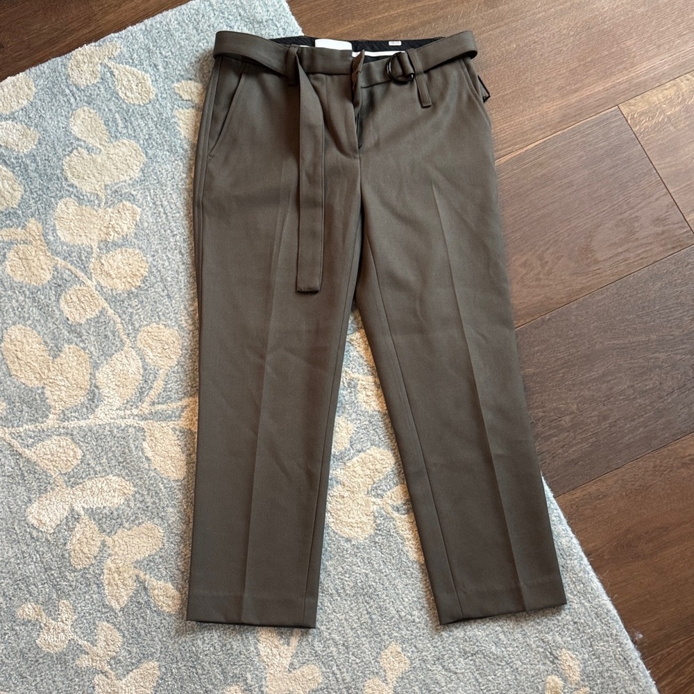 3.1 Phillip Lim Women's Army Green Belted Pants